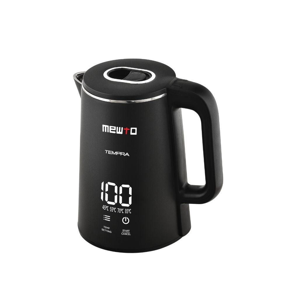 Mewto Tempra Kettle Cool Touch With Temp. Display 1.8 Litre 1500W