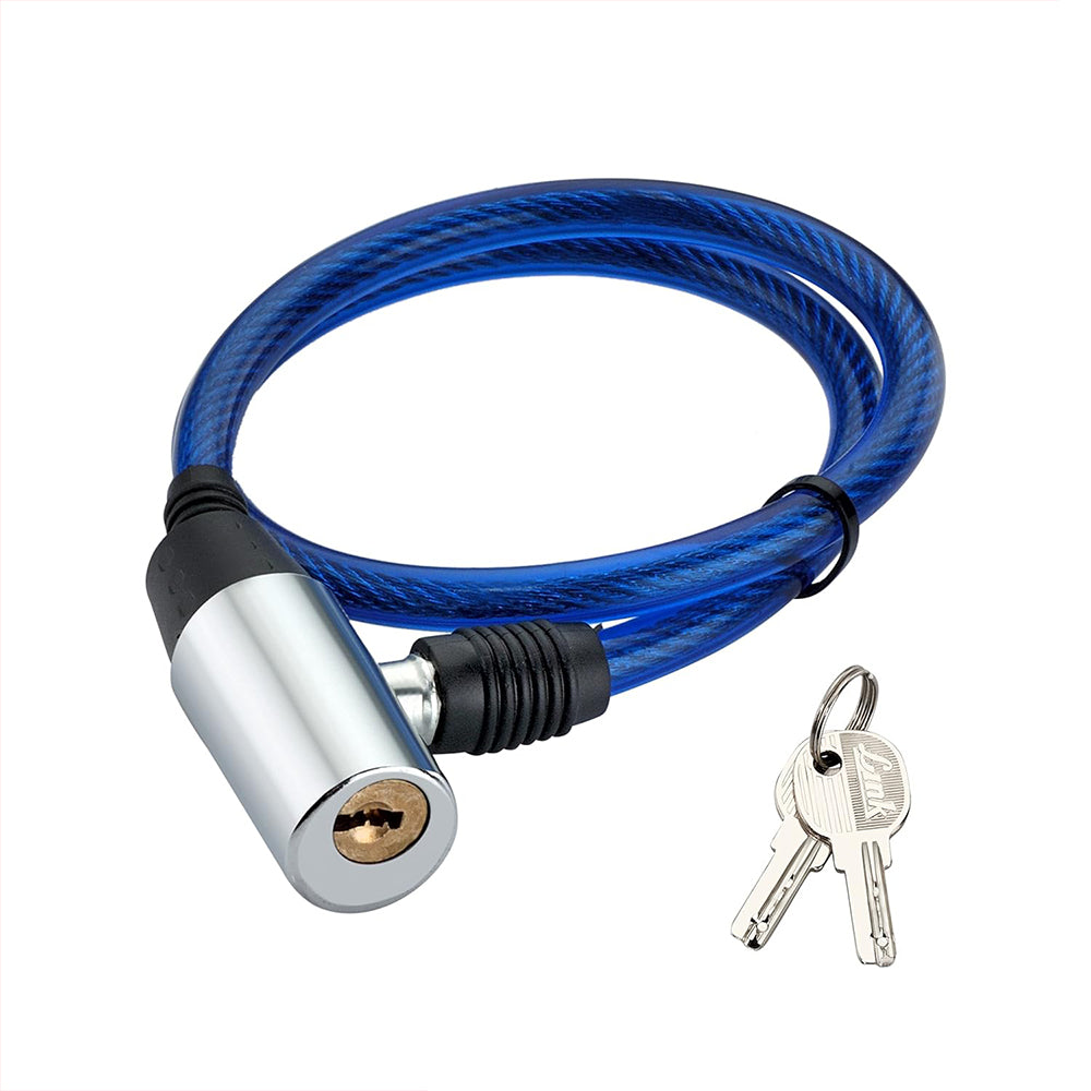 Link Multipurpose Cable Lock 50 Cm Length For Cycles, Bikes, Helmets & Scooters | 2 Keys | 1 Lock | CL-01