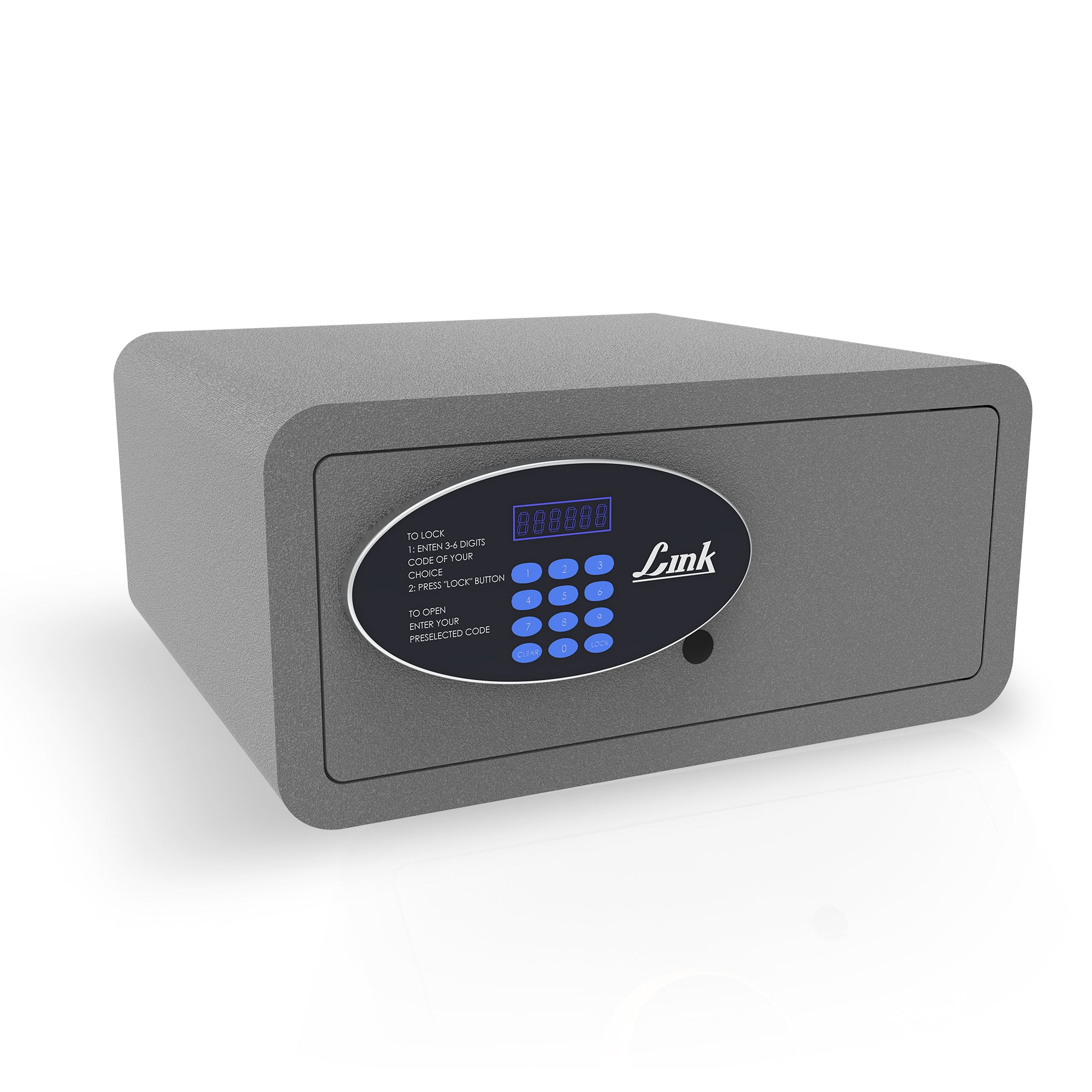 Link Smart Citron Safe Locker for Home | 28 Litres | Link Digital Lock | Link Locker Safe For Home | Master & User PIN Code Access | Fingerprint Lock | Tijori Locker | Grey