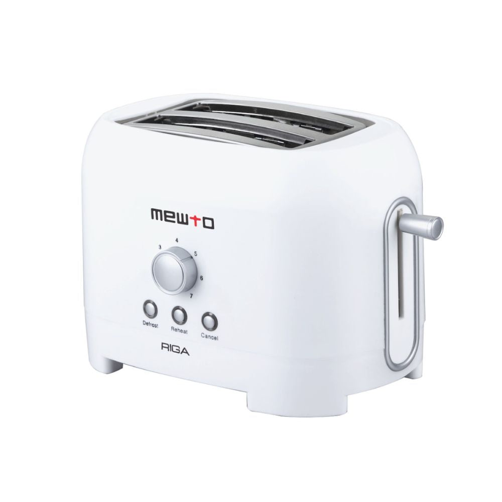 Mewto Riga Pop-Up Toaster 750W with Reheat and Defrost Function