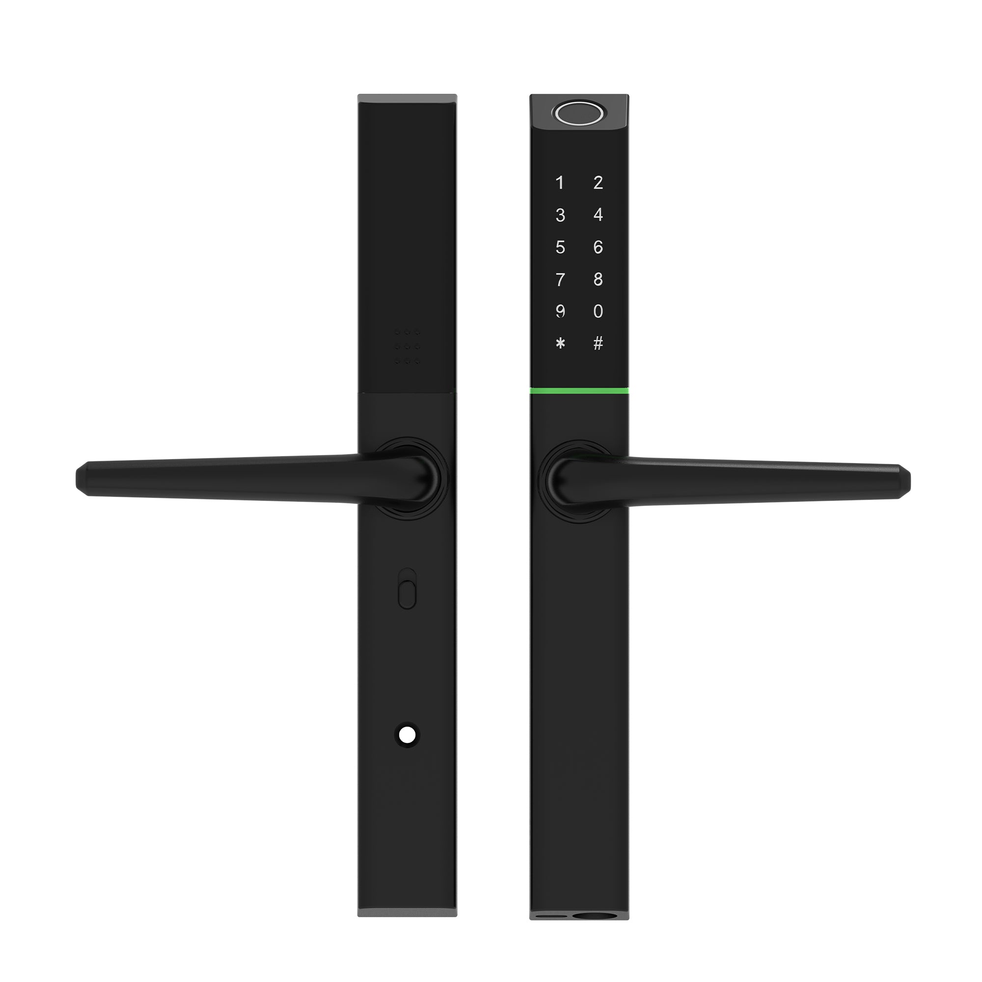 Link Smart Slimtron Digital Biometric Door Lock for Aluminium frame door (Mobile app with Wi-Fi, Black)