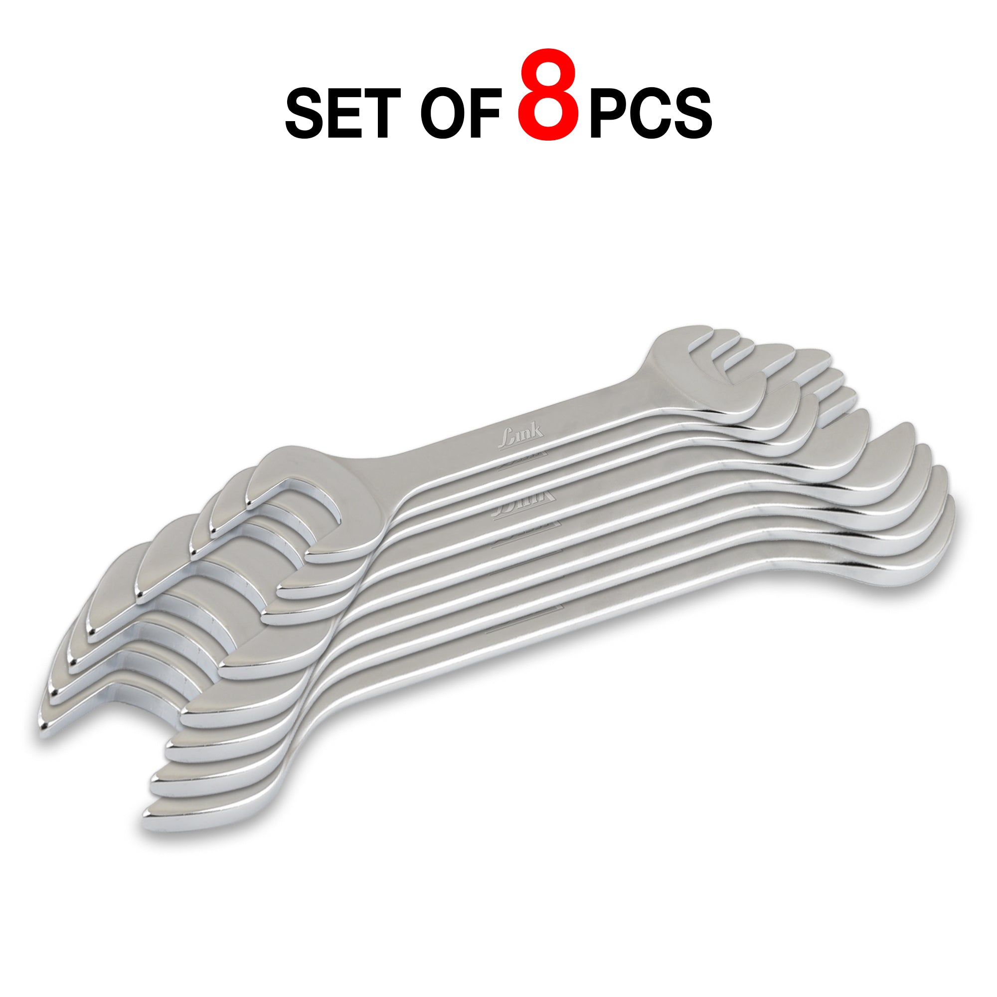 Prabal Tools Double Open Spanner 8 Pcs SET