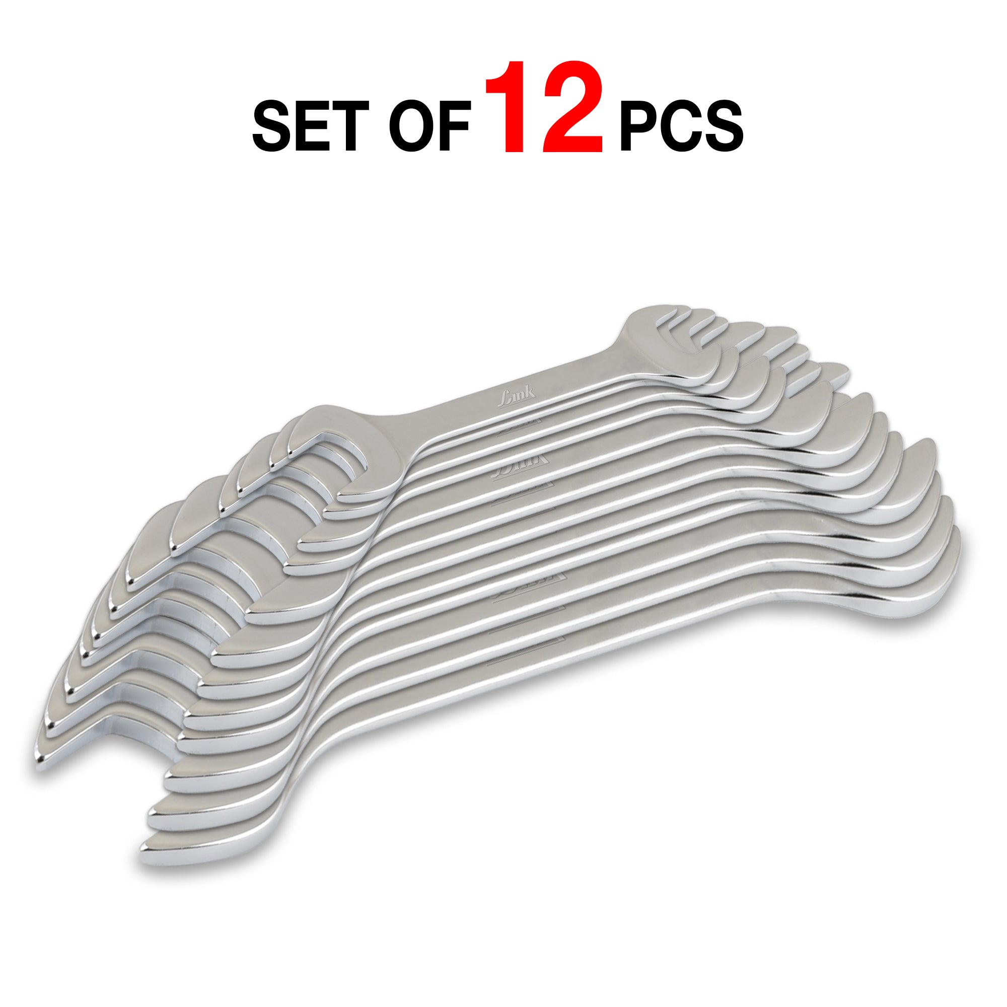 Prabal Tools Double Open Spanner 12 Pcs SET