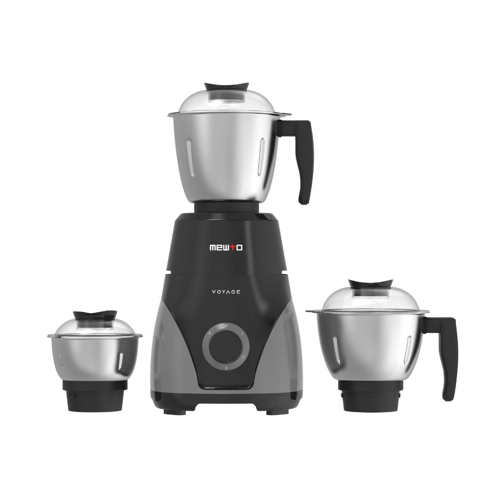 Mewto Voyage Mixer Grinder 750W Copper Motor, 3 Jar